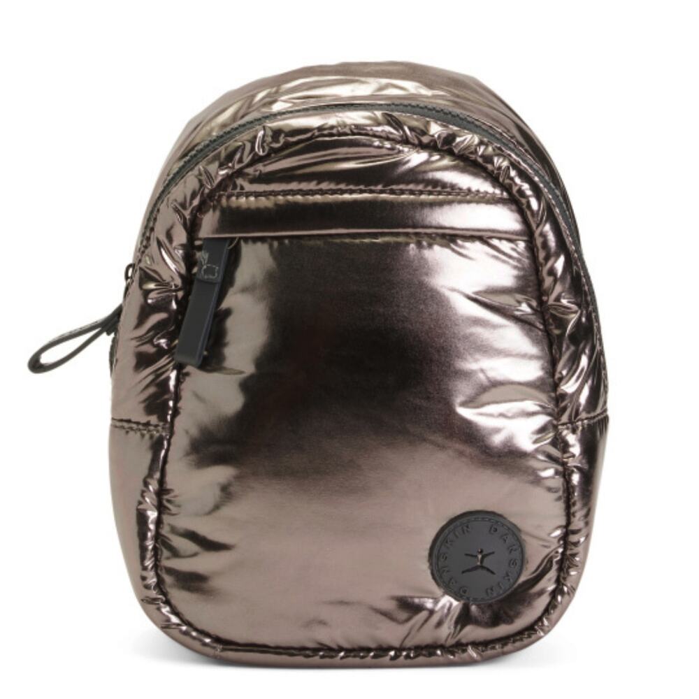 NWT DANSKIN Women's Lowry Crossbody Bag Metallic Nylon Sling Backpack